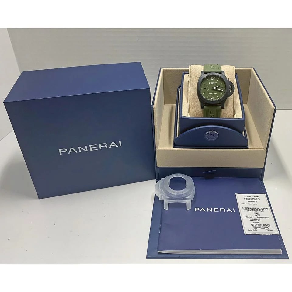 Panerai Luminor 1950 Regatta 3 Days Chrono Flyback Quaranta 40mm Green Dial Carbotech (PAM01526) — photo 4