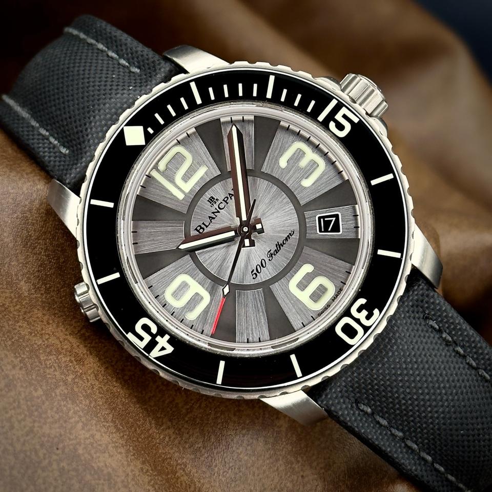 Blancpain 500 Fathoms 50015-12B34-52B Cannes Limited Edition 48mm Titanium Collectors Set!