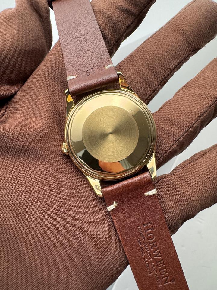 Vacheron Constantin 4870 Factory Service 9/2025 18k Yellow Gold Vintage Classic Automatic 36 mm w Factory Warranty Service Paperwork &amp; Pouch — photo 6