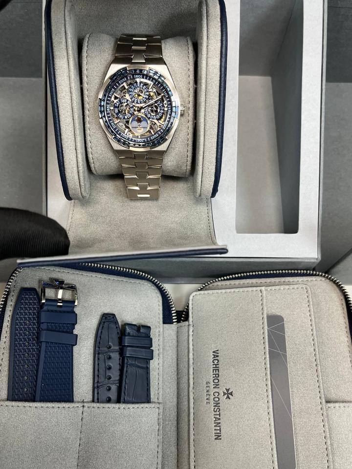 Vacheron Constantin Overseas Perpetual Calendar Ultra-Thin Skeleton 41.5mm 18K White Gold Skeleton Dial Sapphire Bezel (Ref# 4307V/220G-236C) — photo 2