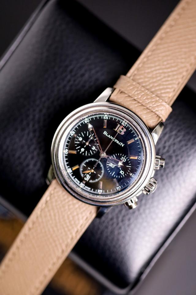 Blancpain Léman Fly-Back Chronograph 2000s Comes With Tons Of Service Paperwork Excellent Condition