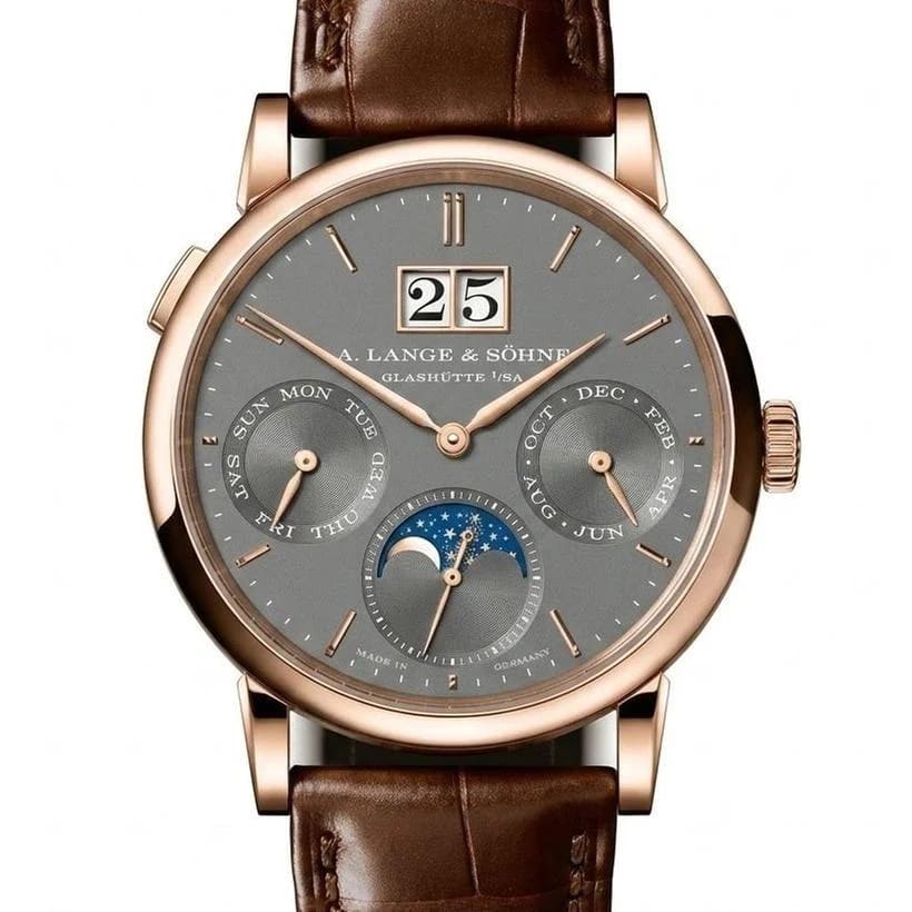 A. Lange &amp; Söhne NEW RELEASE SAXONIA ANNUAL CALENDAR in 750 pink gold 36mm