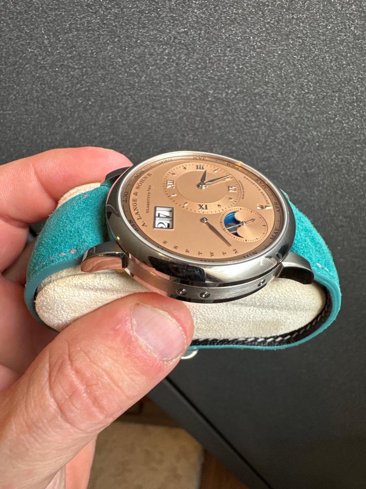 A. Lange &amp; Söhne Lange 1 Perpetual Calendar 150 18K WG Full set limited edition 150 salmon perpetual — photo 3