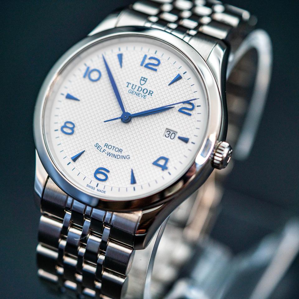 Tudor 1926 41mm 91650 White Opaline Dial Blue Markers Steel — photo 3