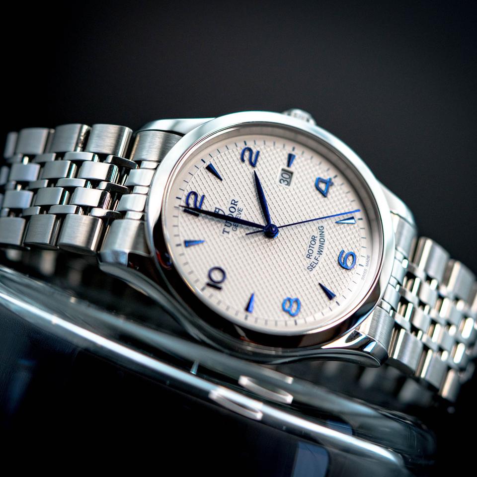 Tudor 1926 41mm 91650 White Opaline Dial Blue Markers Steel — photo 6