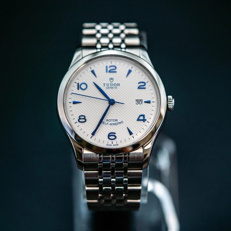 Tudor 1926 41mm 91650 White Opaline Dial Blue Markers Steel — photo 7