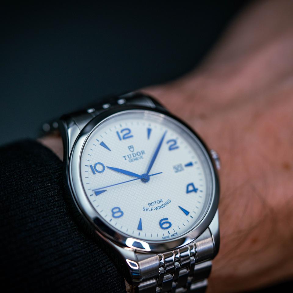 Tudor 1926 41mm 91650 White Opaline Dial Blue Markers Steel — photo 12