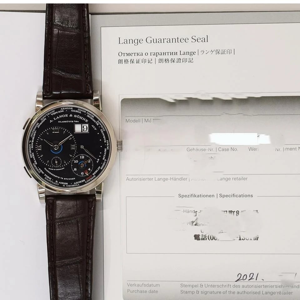 A. Lange &amp; Söhne Lange 1 Time Zone White Gold Black Dial 136.029 — photo 11