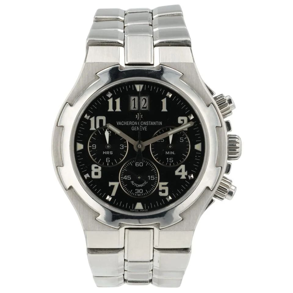 Vacheron Constantin Overseas Chronograph Black Dial Stainless Steel 40mm Auto Watch 49140