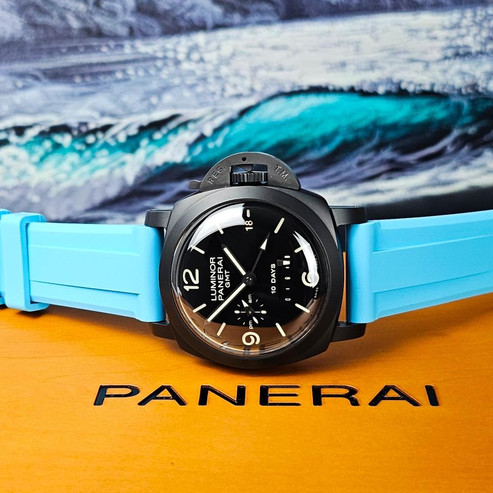 Panerai Luminor 1950 10 Days GMT 44mm Ceramic Mint Box Papers - 3 Straps - PAM 00335 335
