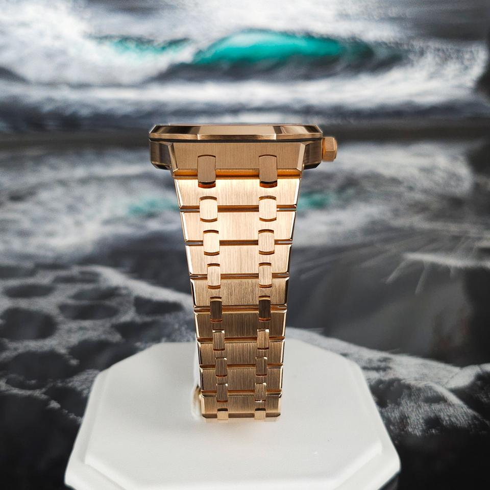 Audemars Piguet Royal Oak Double Balance Wheel Openworked Rose Gold Skeleton Dial Full Set 15407OR — photo 12