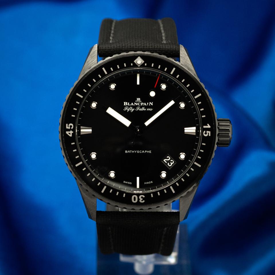 Blancpain Fifty Fathoms Bathyscaphe 2024 Blancpain Bathyscaphe Ceramic Black B&amp;P 5000-0130-B52A