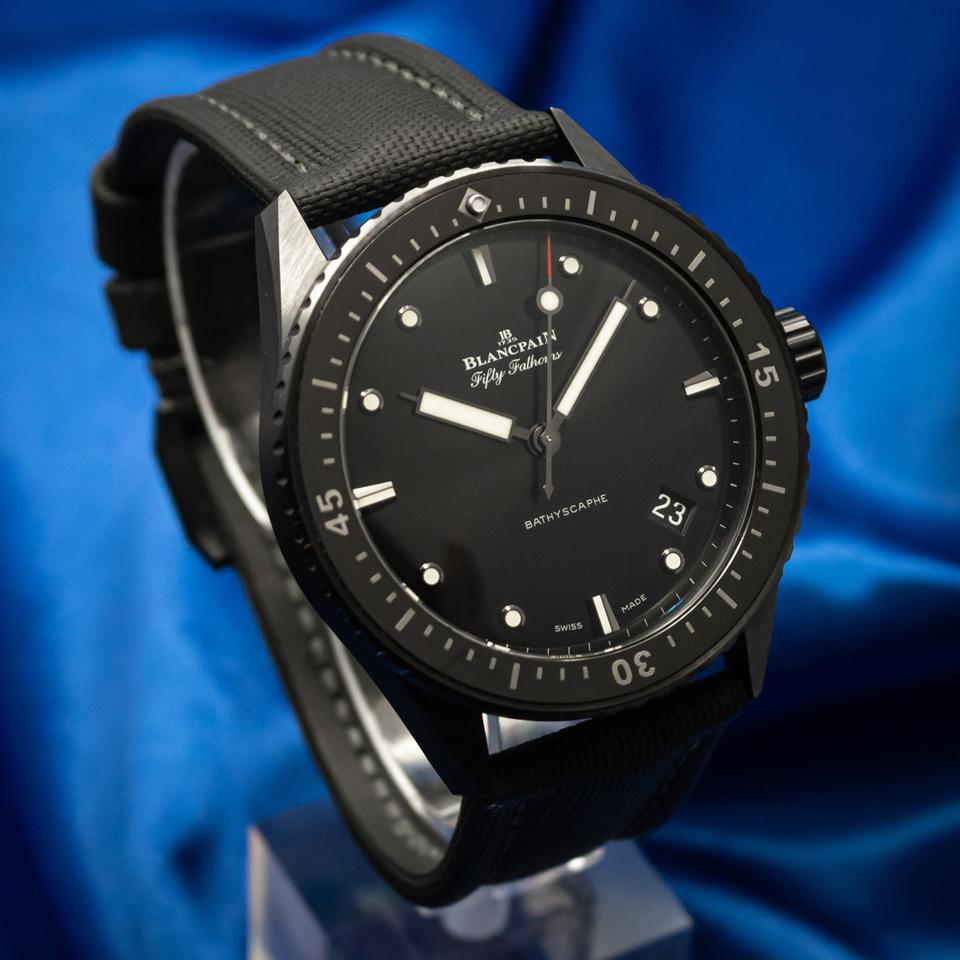 Blancpain Fifty Fathoms Bathyscaphe 2024 Blancpain Bathyscaphe Ceramic Black B&amp;P 5000-0130-B52A — photo 2