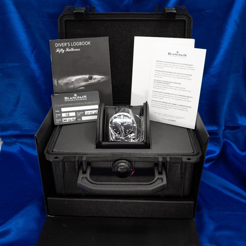 Blancpain Fifty Fathoms Bathyscaphe 2024 Blancpain Bathyscaphe Ceramic Black B&amp;P 5000-0130-B52A — photo 8