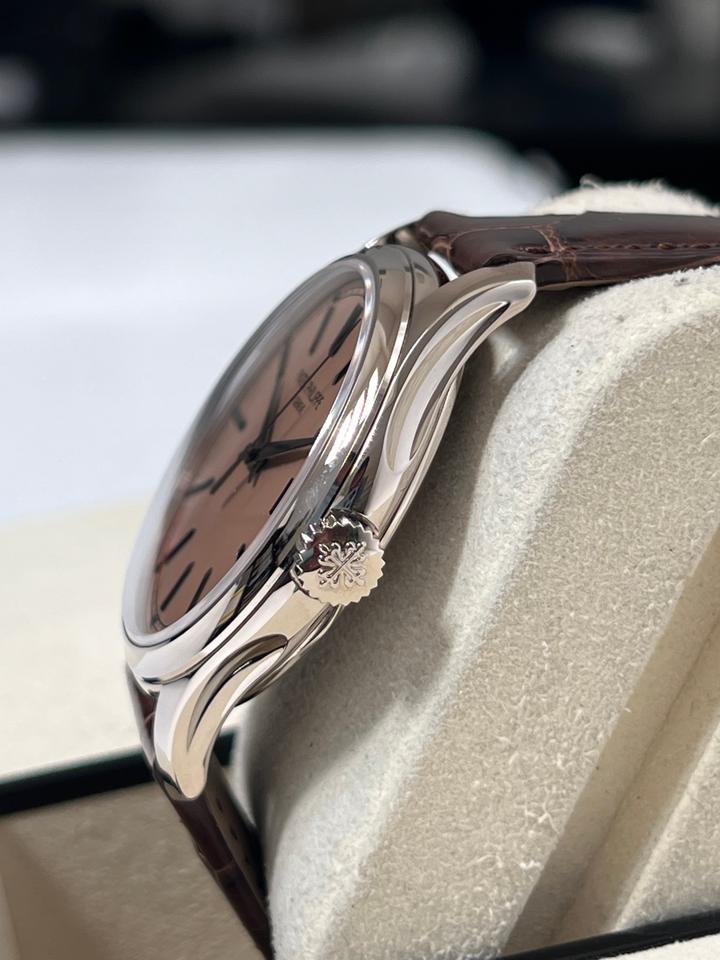 Patek Philippe Calatrava New 2026 White Gold 39mm Salmon Dial 5227G Brand New Full Set — photo 3