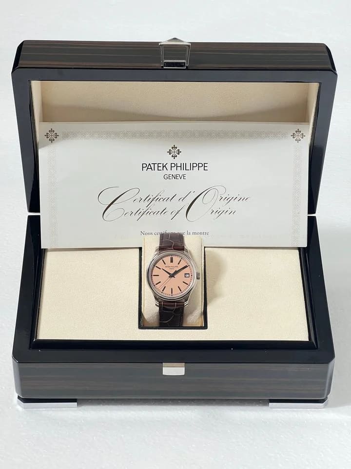 Patek Philippe Calatrava New 2026 White Gold 39mm Salmon Dial 5227G Brand New Full Set — photo 9
