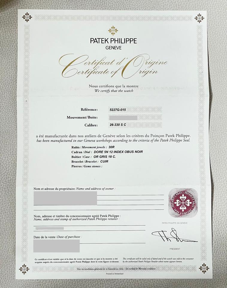 Patek Philippe Calatrava New 2026 White Gold 39mm Salmon Dial 5227G Brand New Full Set — photo 10