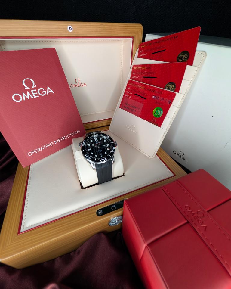 Omega Seamaster Diver 300 M Ref 210.32.42.20.01.001 | Black Wave 3 Cards 2030 Warranty — photo 4