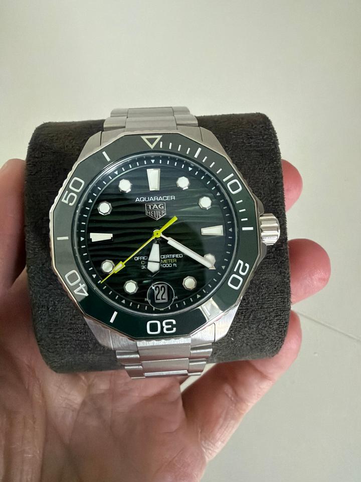 TAG Heuer Aquaracer Professional 300 Date Complete Set - Full Links Box Papers — photo 8