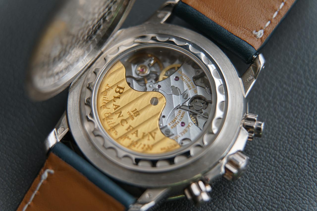 Blancpain Léman Half Hunter Chronograph 18k White Gold. Limited edition of 333 — photo 2