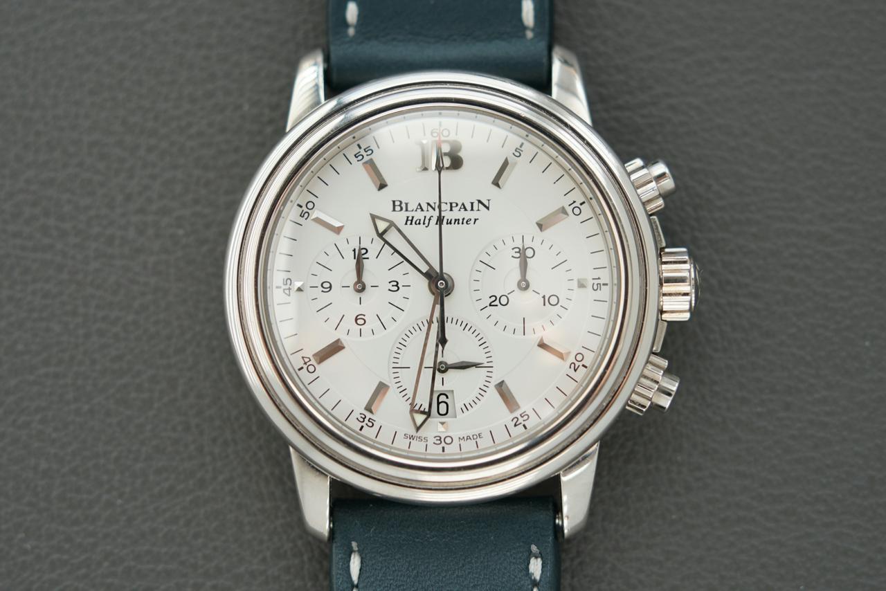 Blancpain Léman Half Hunter Chronograph 18k White Gold. Limited edition of 333 — photo 3