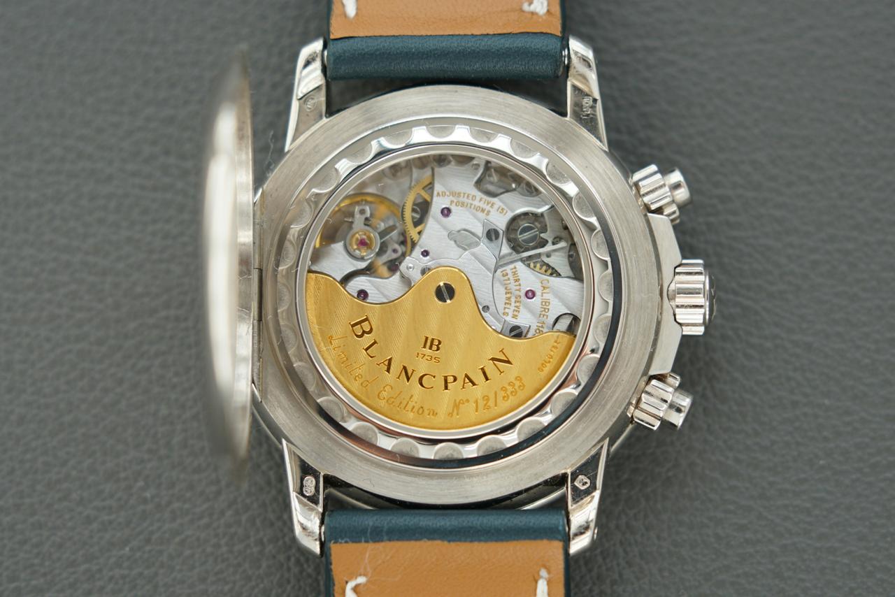Blancpain Léman Half Hunter Chronograph 18k White Gold. Limited edition of 333 — photo 4