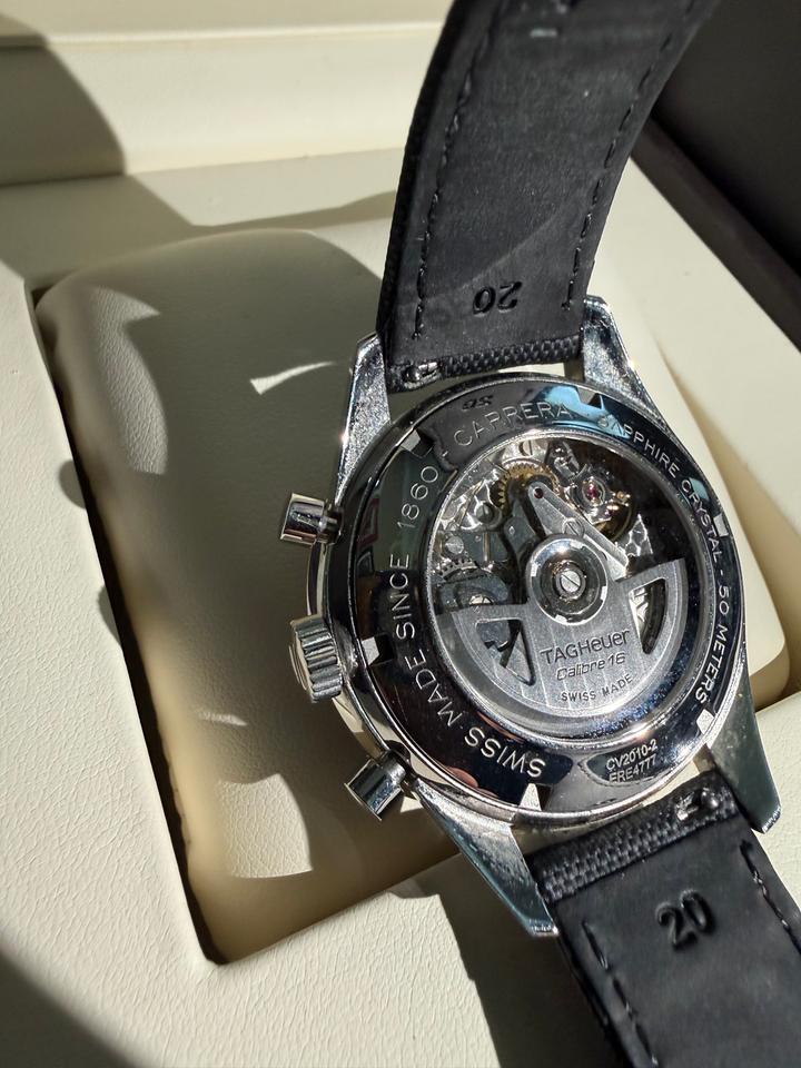 TAG Heuer Carrera Second Owner. Original box. Tag steel band links pins — photo 4