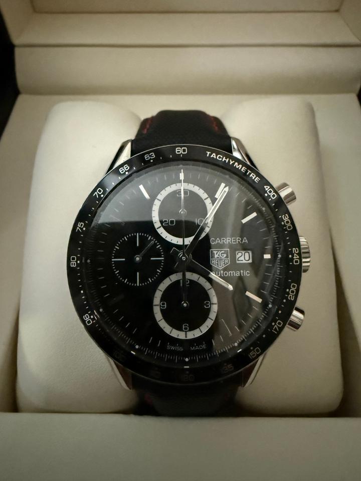 TAG Heuer Carrera Second Owner. Original box. Tag steel band links pins — photo 9