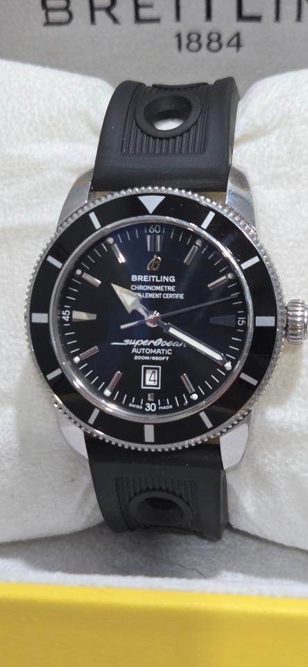 Breitling Superocean Heritage 46 Black Dial/Bezel Rubber Band