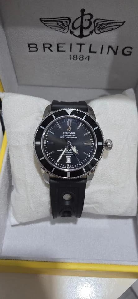 Breitling Superocean Heritage 46 Black Dial/Bezel Rubber Band — photo 7