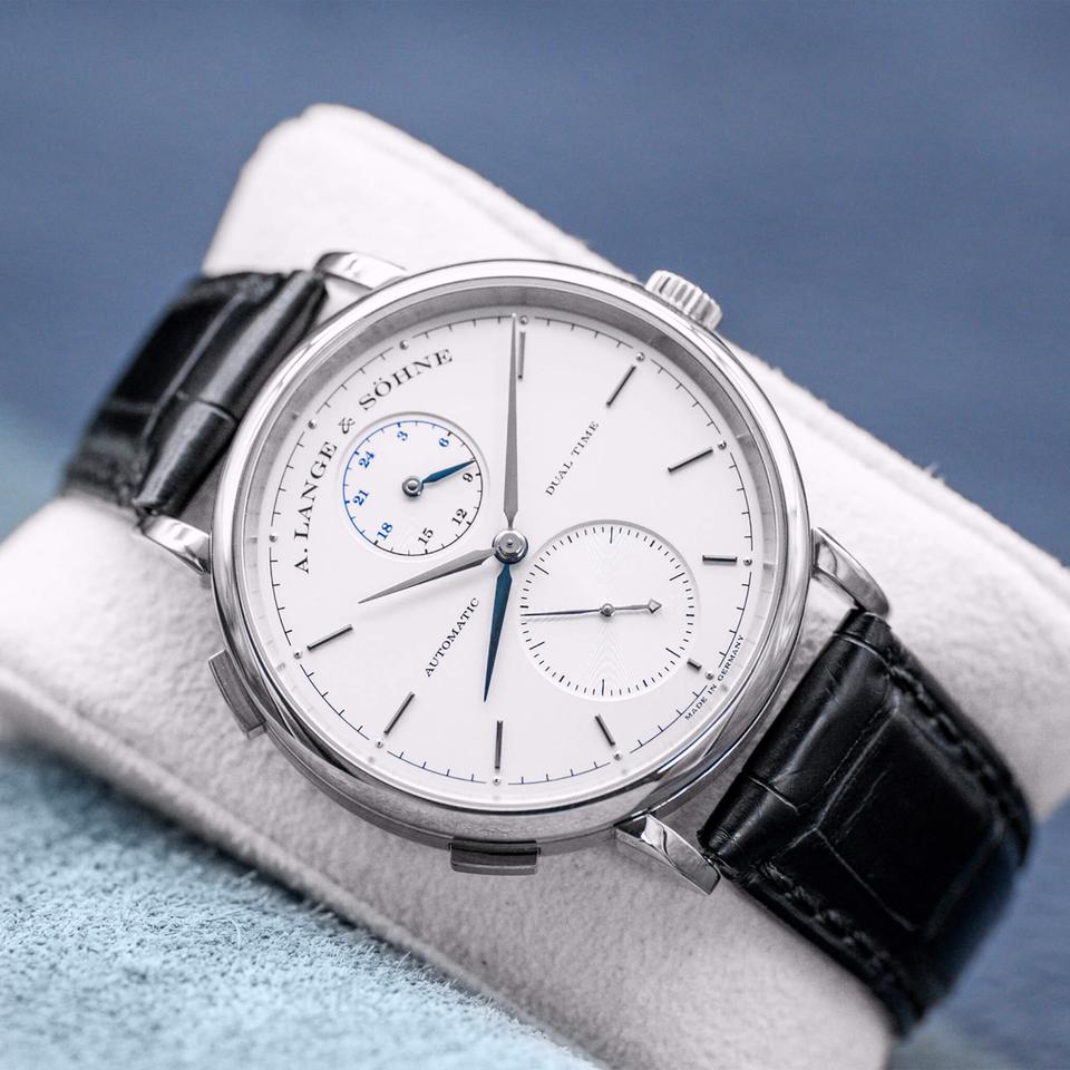 A. Lange &amp; Söhne Saxonia Dual Time 385.026 Silver Dial 40mm 2015 Box &amp; Papers — photo 2