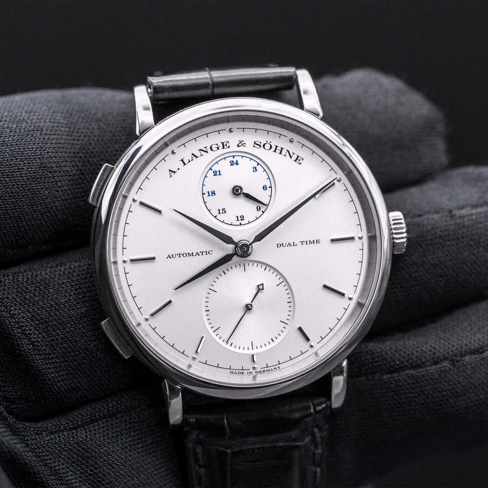 A. Lange &amp; Söhne Saxonia Dual Time 385.026 Silver Dial 40mm 2015 Box &amp; Papers — photo 3