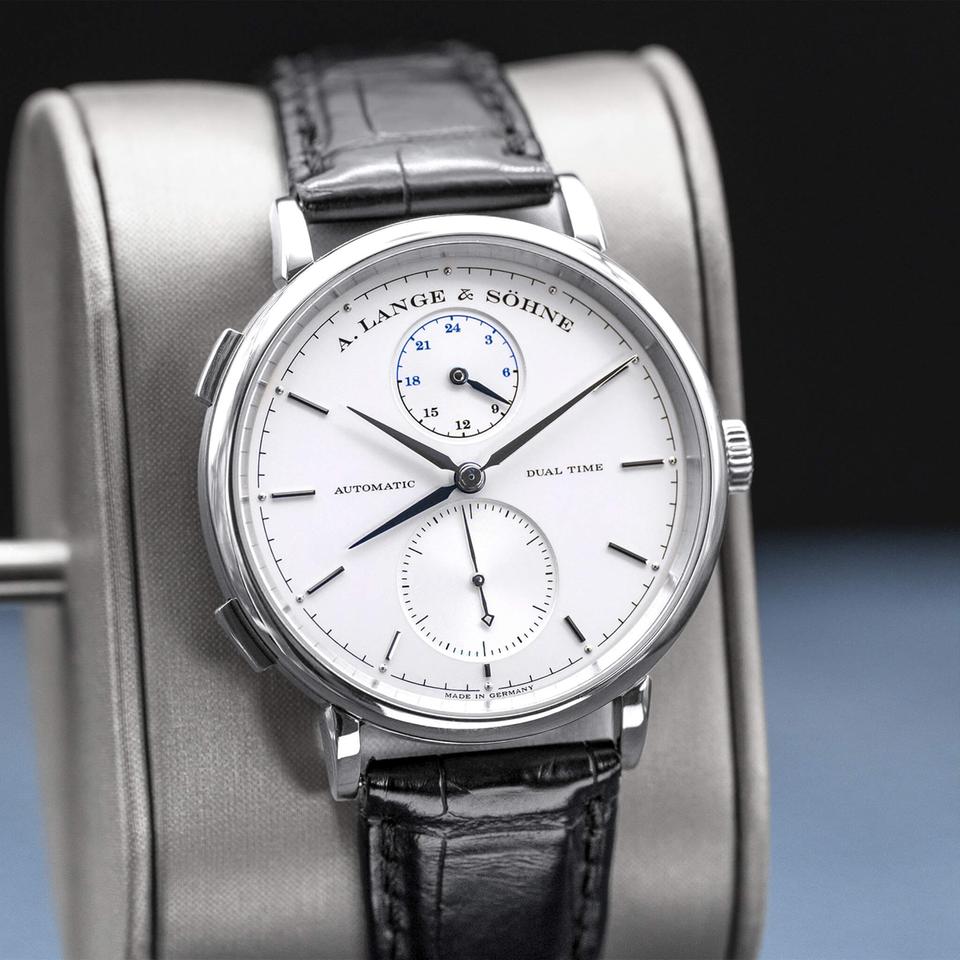 A. Lange &amp; Söhne Saxonia Dual Time 385.026 Silver Dial 40mm 2015 Box &amp; Papers — photo 4