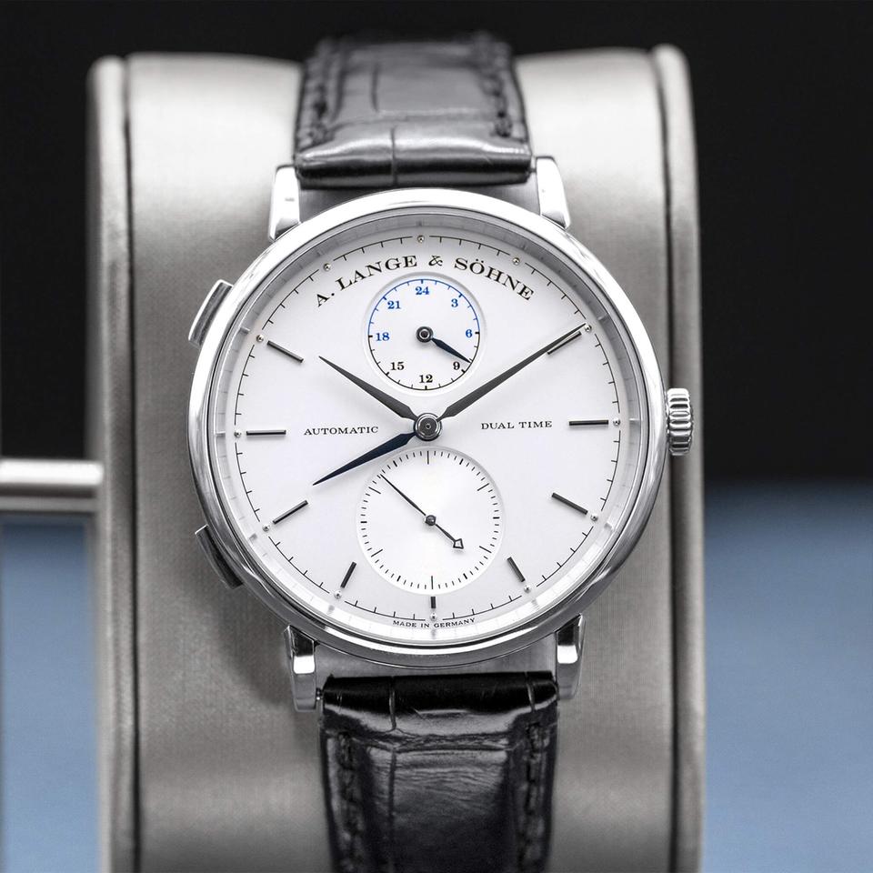 A. Lange &amp; Söhne Saxonia Dual Time 385.026 Silver Dial 40mm 2015 Box &amp; Papers — photo 5