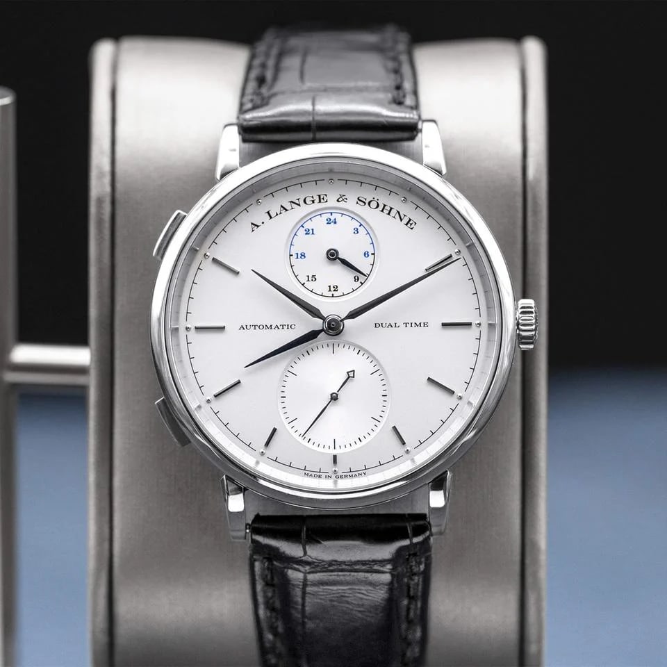 A. Lange &amp; Söhne Saxonia Dual Time 385.026 Silver Dial 40mm 2015 Box &amp; Papers — photo 6