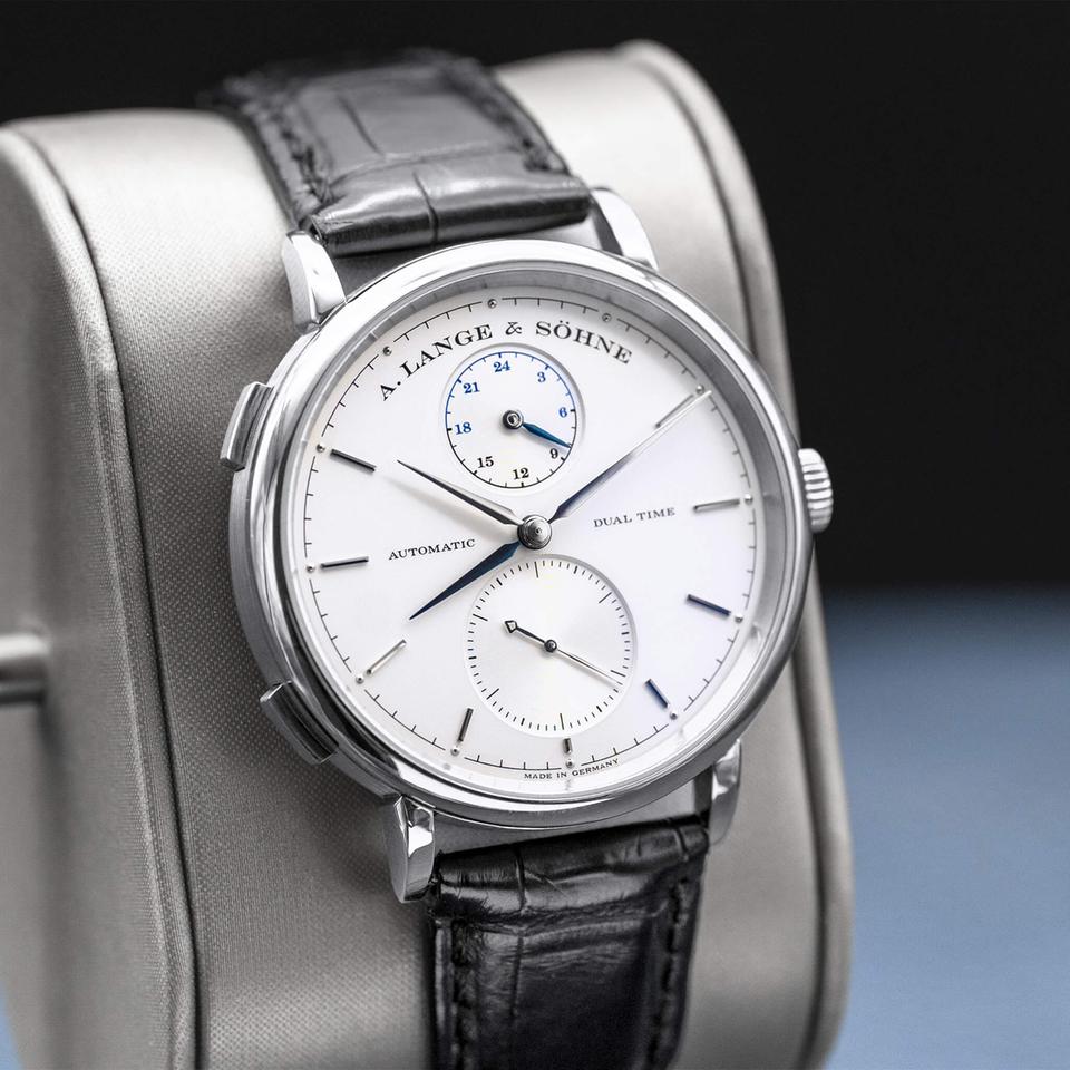 A. Lange &amp; Söhne Saxonia Dual Time 385.026 Silver Dial 40mm 2015 Box &amp; Papers — photo 7