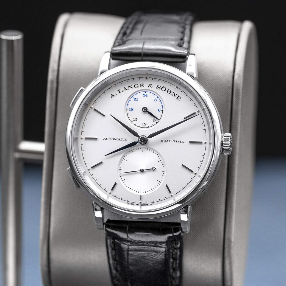 A. Lange &amp; Söhne Saxonia Dual Time 385.026 Silver Dial 40mm 2015 Box &amp; Papers — photo 8