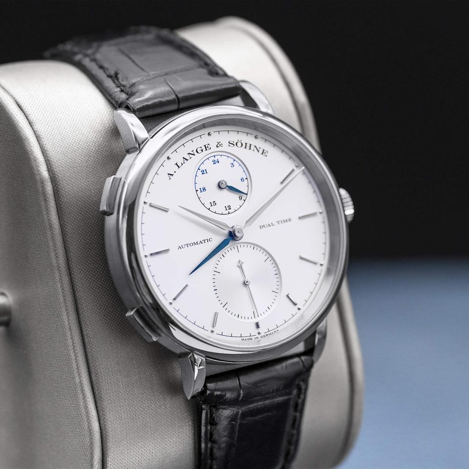 A. Lange &amp; Söhne Saxonia Dual Time 385.026 Silver Dial 40mm 2015 Box &amp; Papers — photo 9