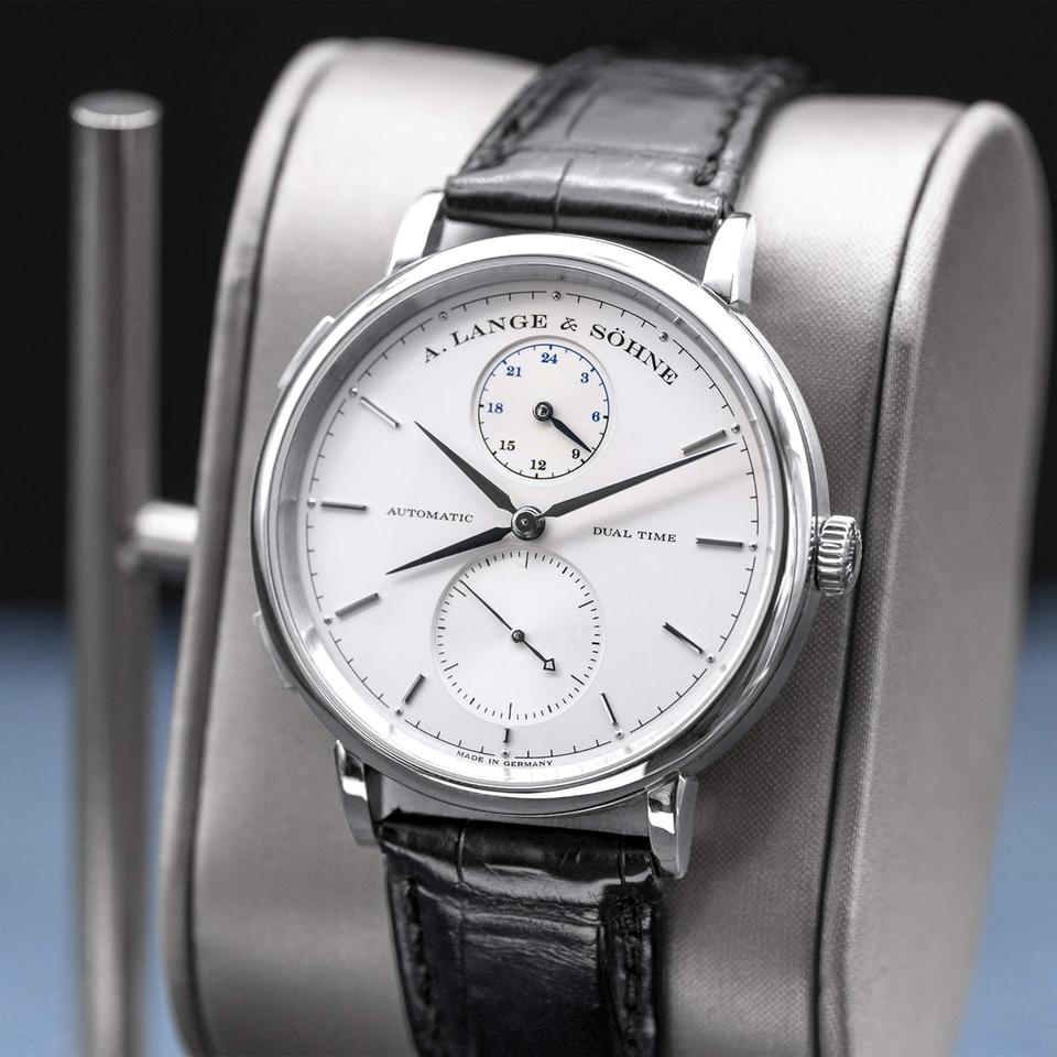 A. Lange &amp; Söhne Saxonia Dual Time 385.026 Silver Dial 40mm 2015 Box &amp; Papers — photo 10