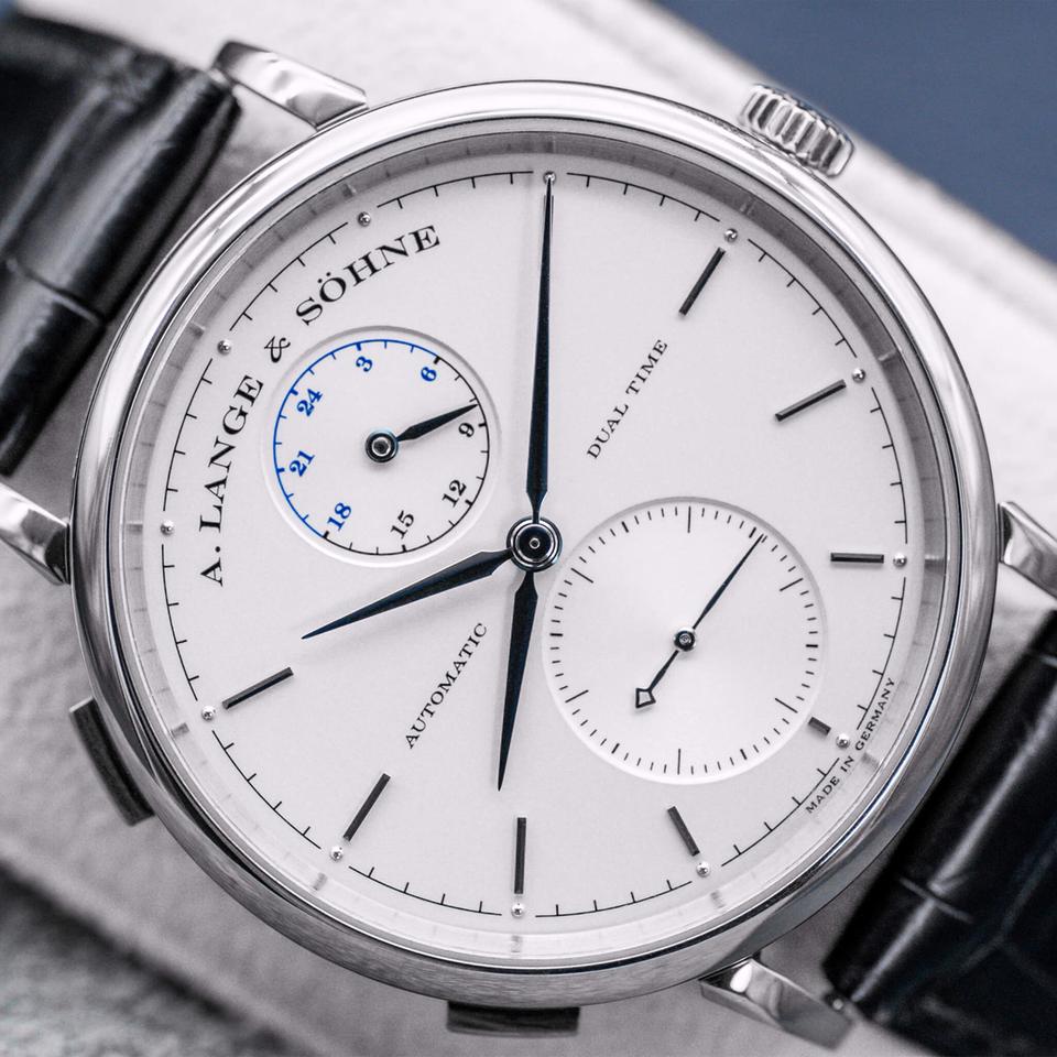 A. Lange &amp; Söhne Saxonia Dual Time 385.026 Silver Dial 40mm 2015 Box &amp; Papers — photo 11