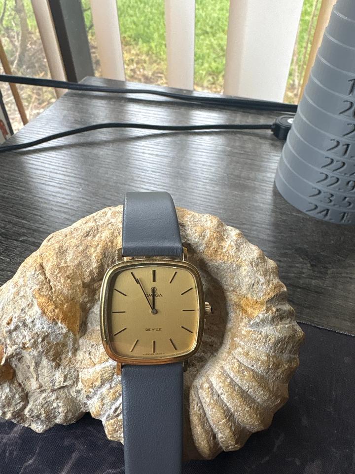 Omega De Ville Vintage Manual Wind w/Hirsch Strap — photo 15