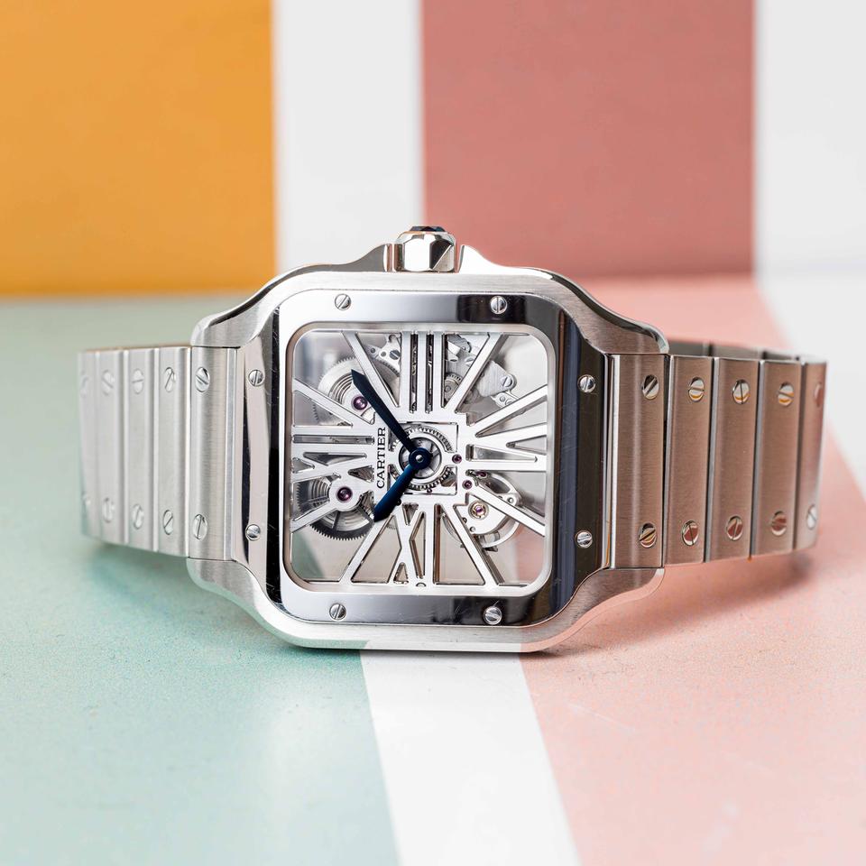 Cartier Santos de Cartier Skeleton Stainless Steel Large 47.5mm x 39.7mm (WHSA0015) — photo 2