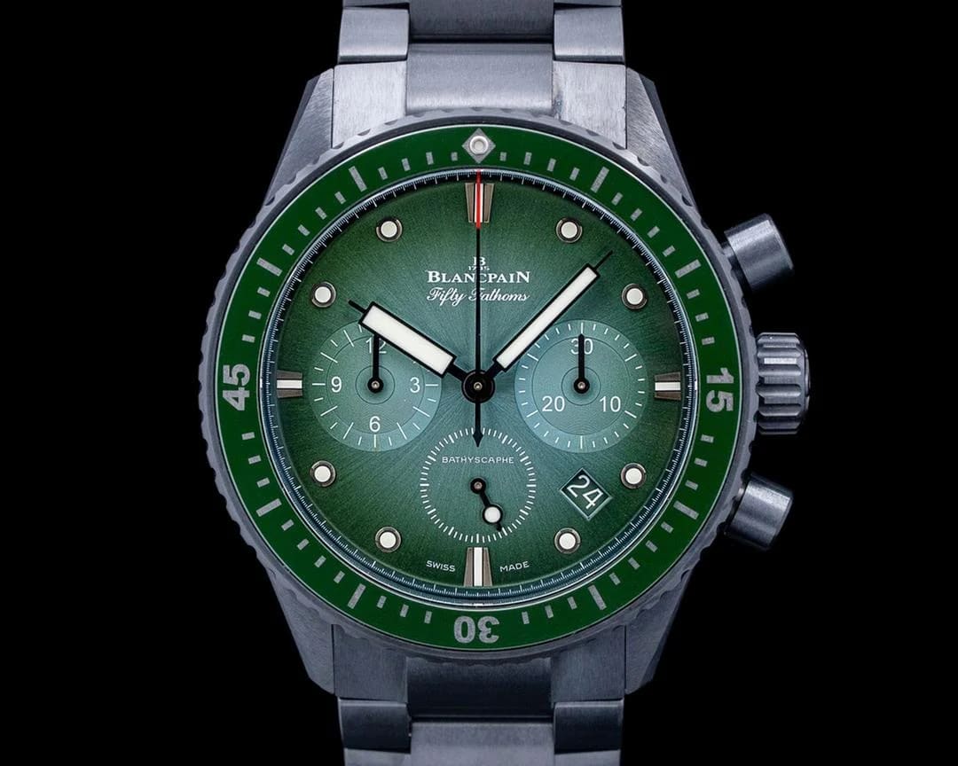 Blancpain Fifty Fathoms Bathyscaphe 5200 Bathyscaphe Chronographe Flyback Ceramic Green Dial