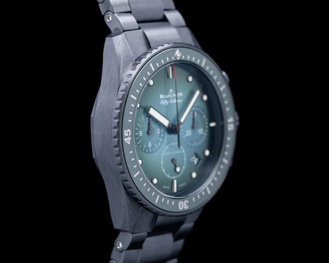 Blancpain Fifty Fathoms Bathyscaphe 5200 Bathyscaphe Chronographe Flyback Ceramic Green Dial — photo 2