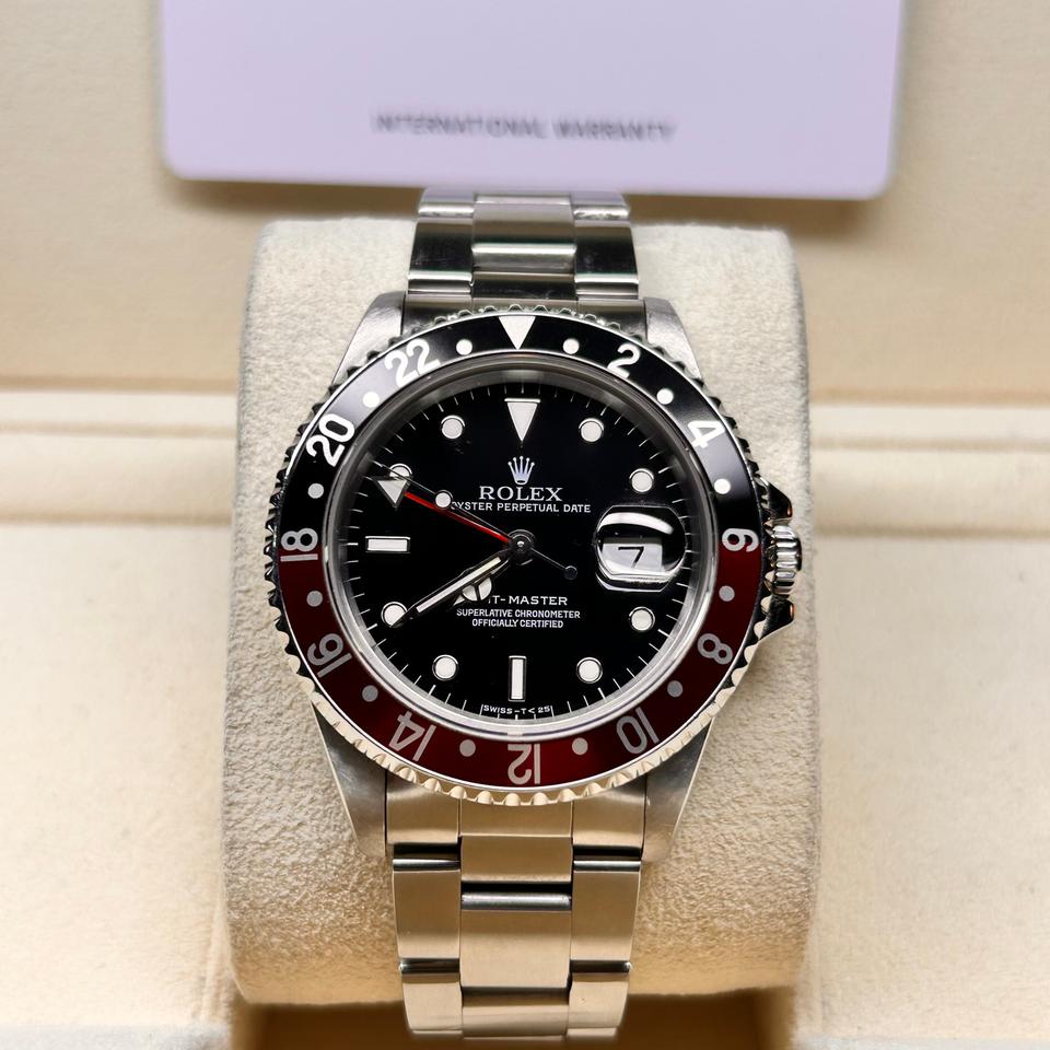 Rolex GMT-Master II Stainless Steel Black Dial "Coke" 16710