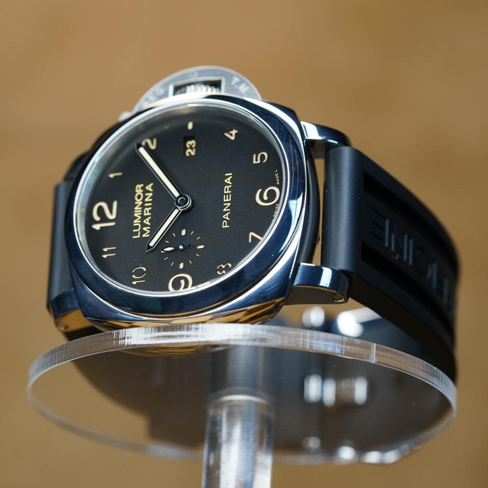 Panerai Luminor Marina 1950 3 Days Automatic 2016 PAM00359 44mm Steel Black Dial Full set Rubber Strap — photo 2
