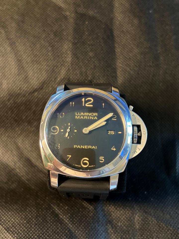 Panerai Luminor Marina 1950 3 Days Automatic 2016 PAM00359 44mm Steel Black Dial Full set Rubber Strap — photo 13