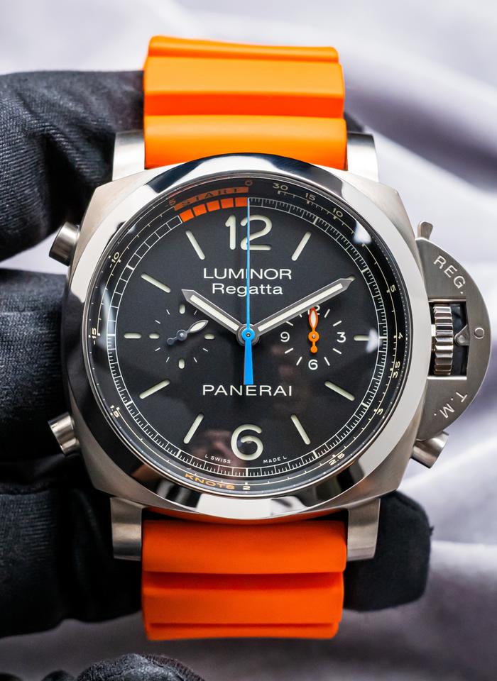 Panerai Luminor 1950 Regatta 3 Days Chrono Flyback 526 Luminor Regatta Flyback $19K MSRP Titanio 47mm Black Dial 3 Days PAM00526 PAM526 PAM — photo 3