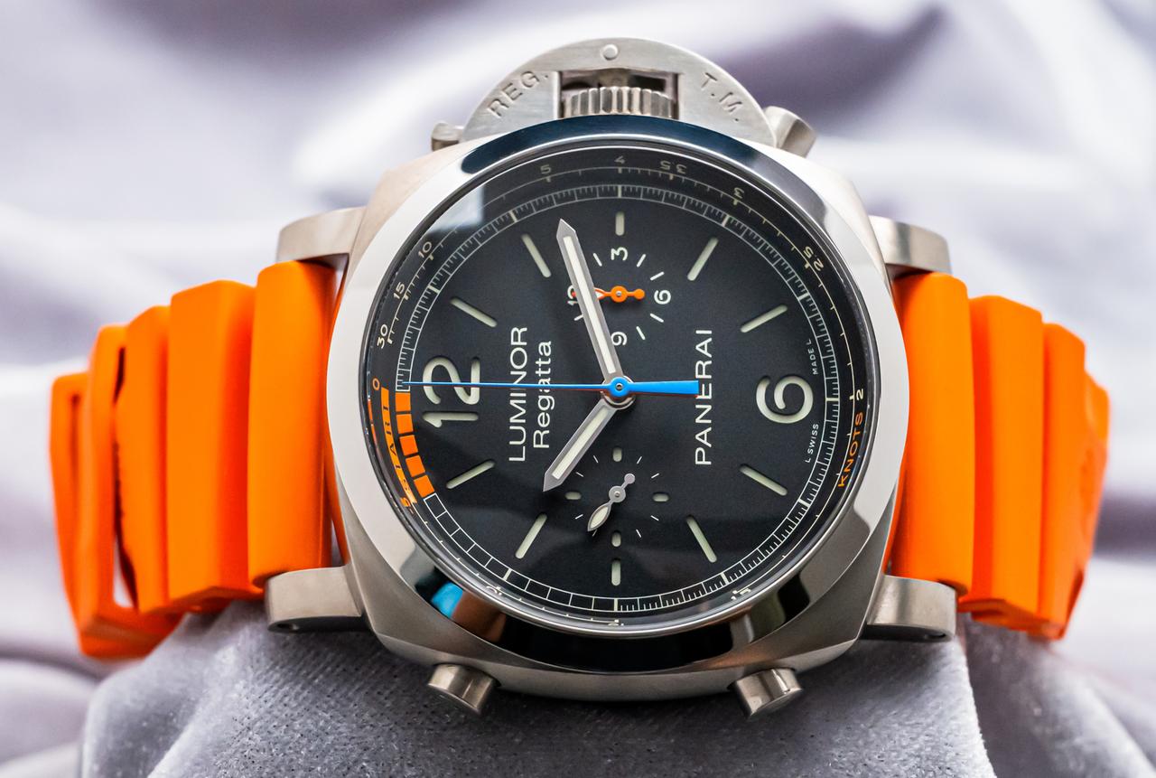 Panerai Luminor 1950 Regatta 3 Days Chrono Flyback 526 Luminor Regatta Flyback $19K MSRP Titanio 47mm Black Dial 3 Days PAM00526 PAM526 PAM — photo 4