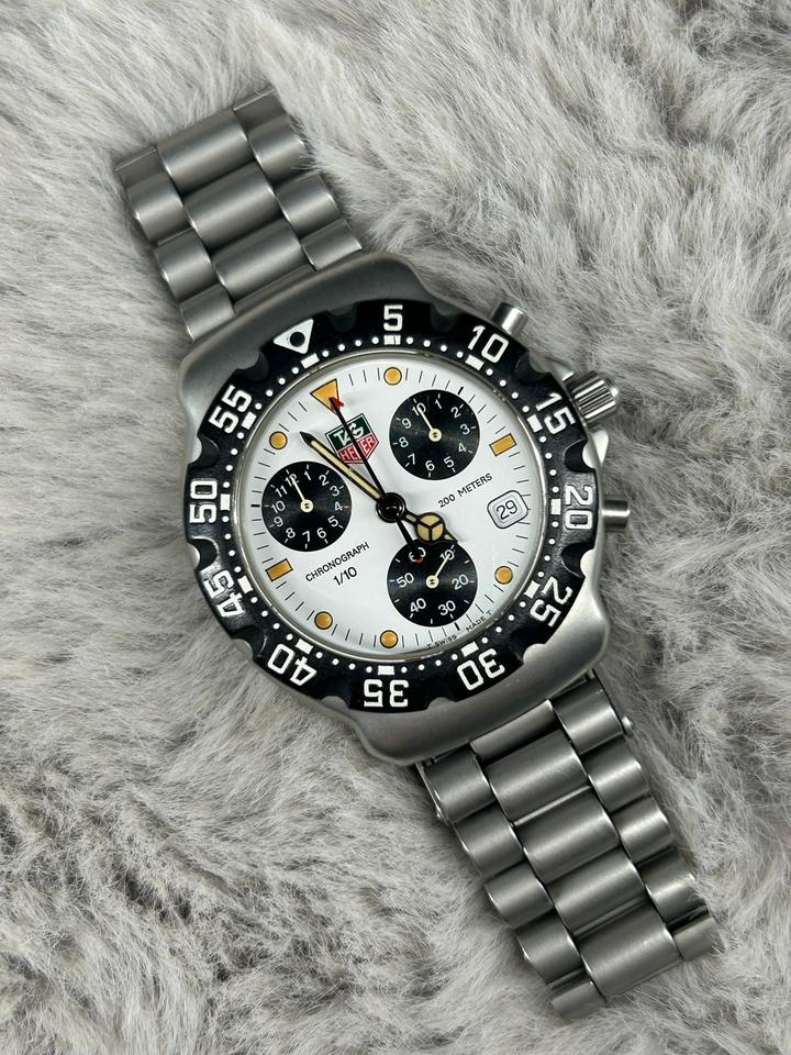 TAG Heuer Formula 1 Quartz F1 Chronograph CA1212-R0 White Panda Full set — photo 2
